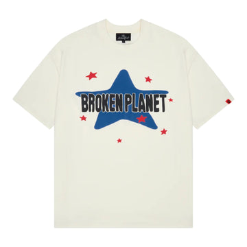Broken Planet Star T-Shirt - Vanilla