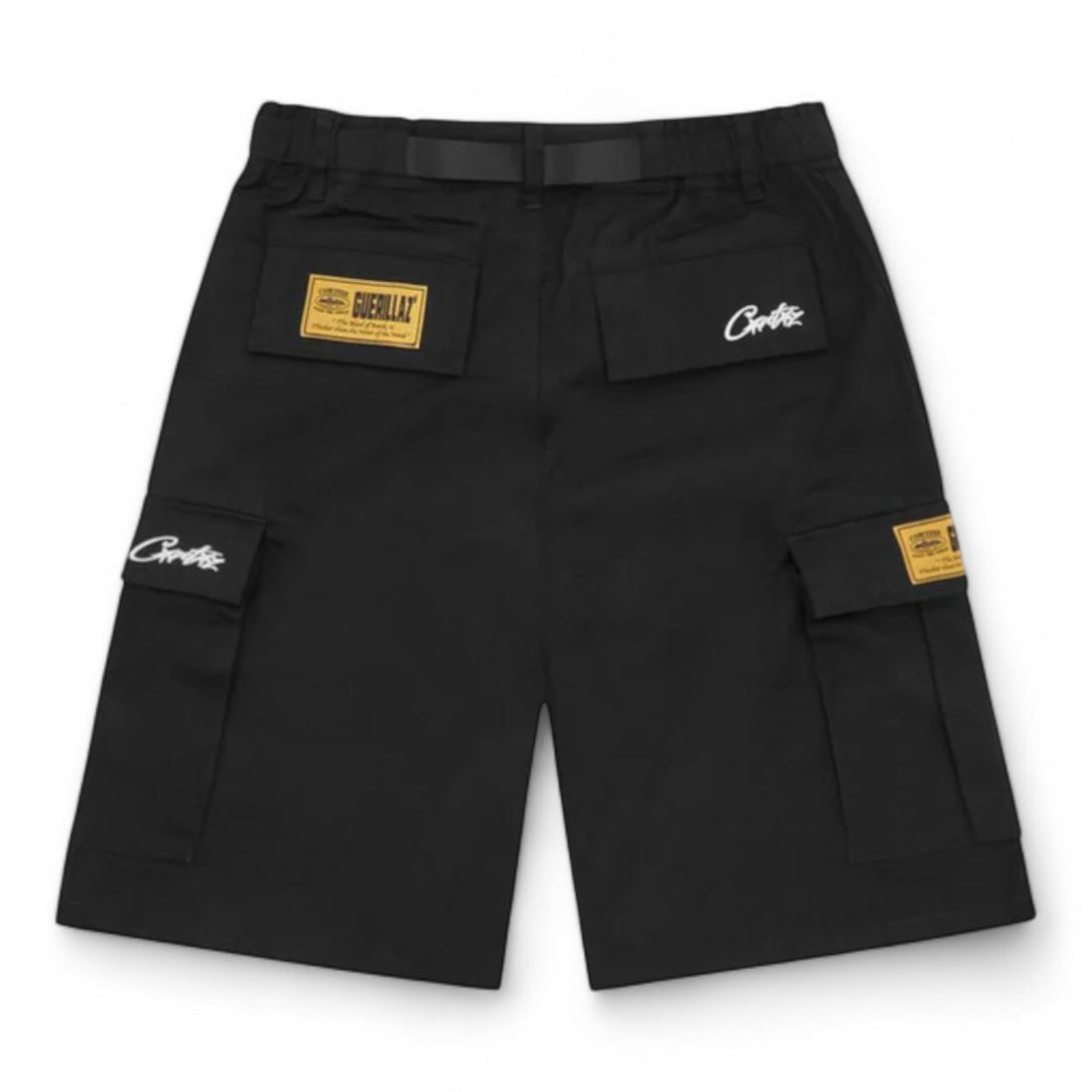 Corteiz Alcatraz Cargo Shorts - Black