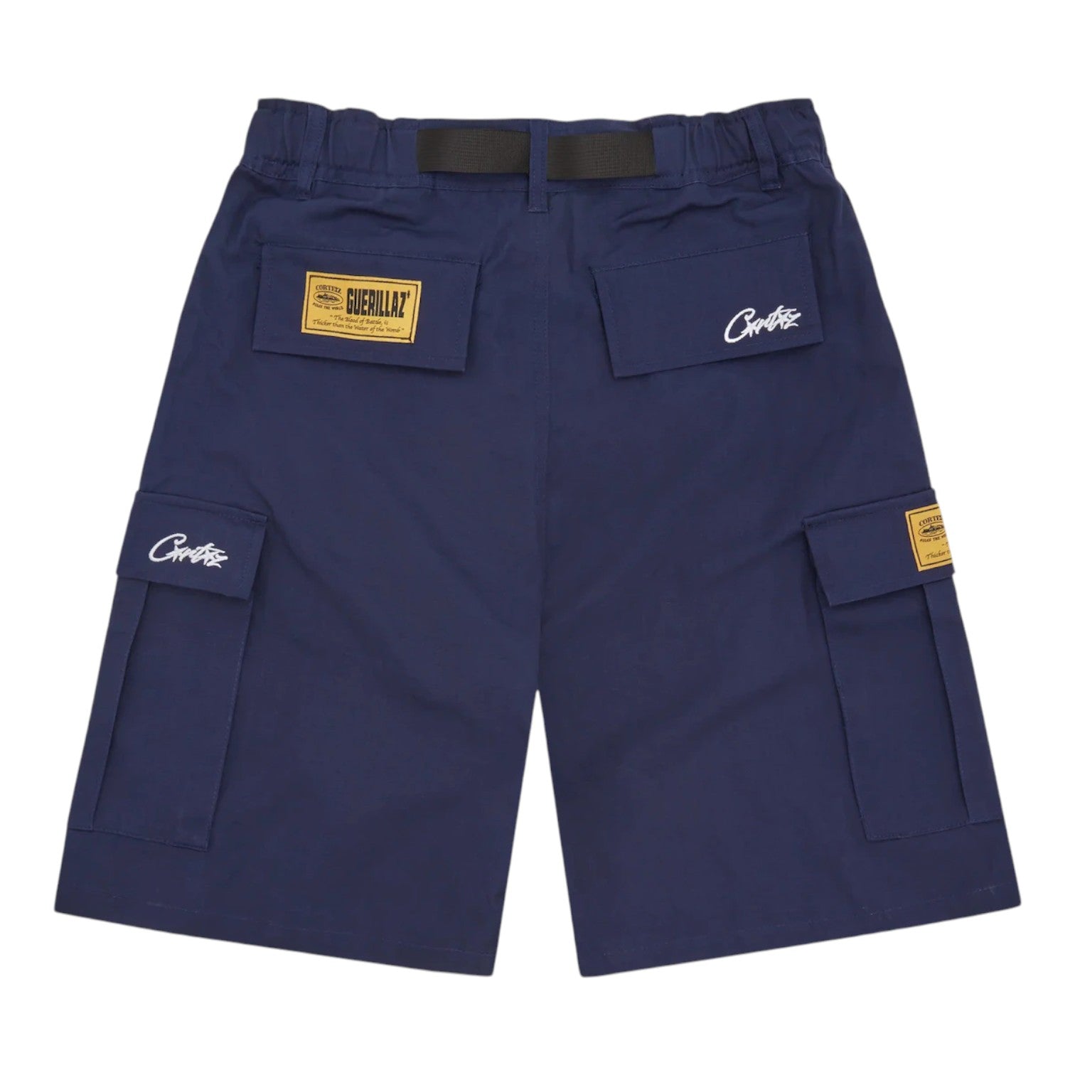 Corteiz Alcatraz Cargo Shorts - Navy