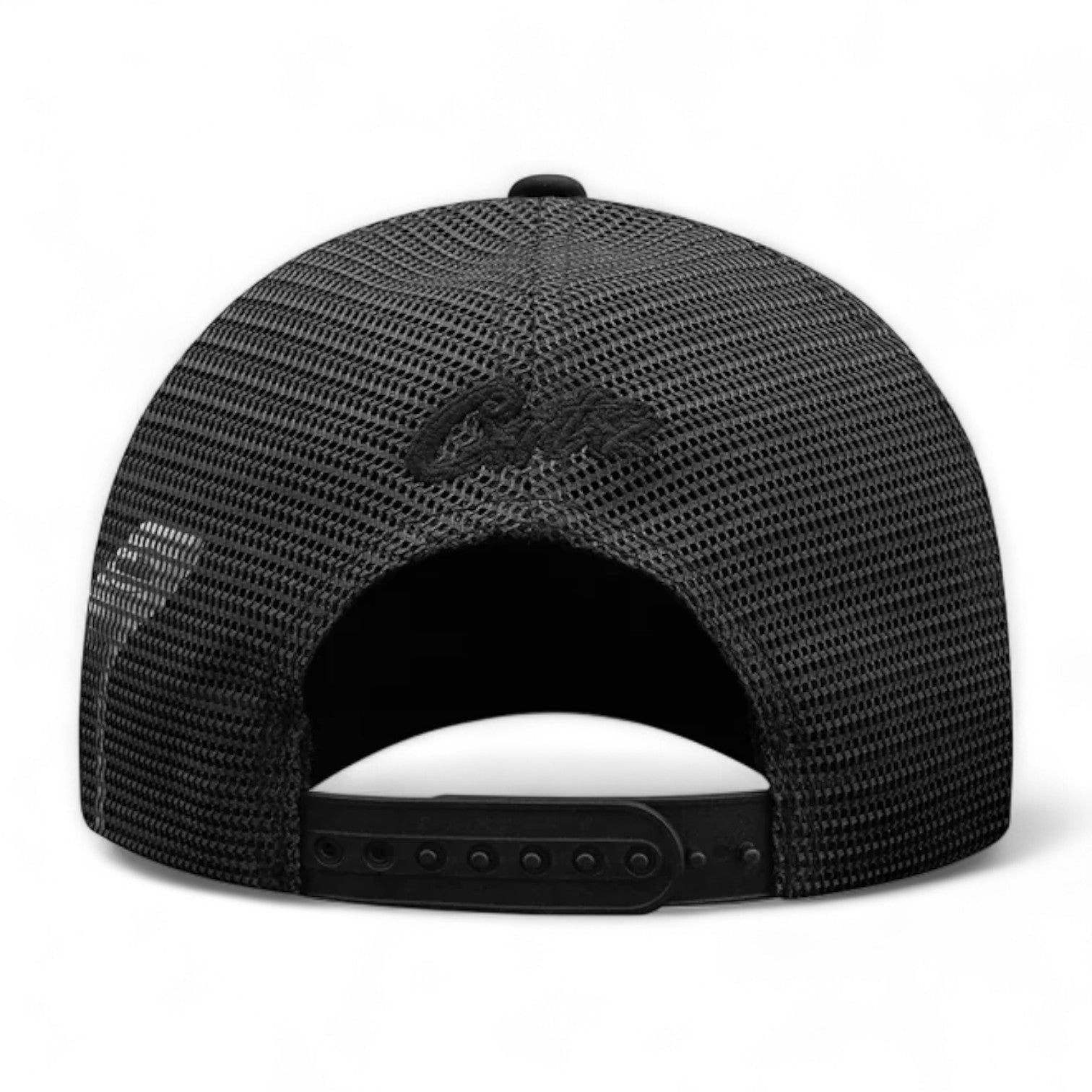 Corteiz Alcatraz Puff Print Trucker Hat - Triple Black