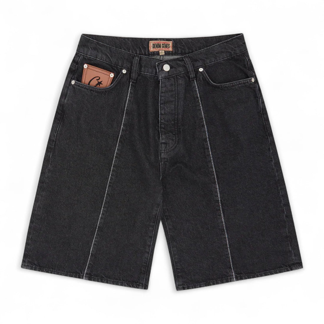 Corteiz C-Star Denim Jorts - Black
