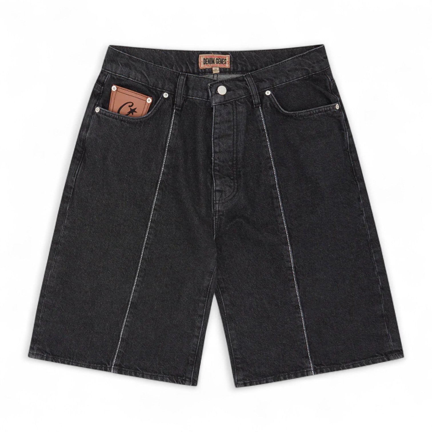 Corteiz C-Star Denim Jorts - Black