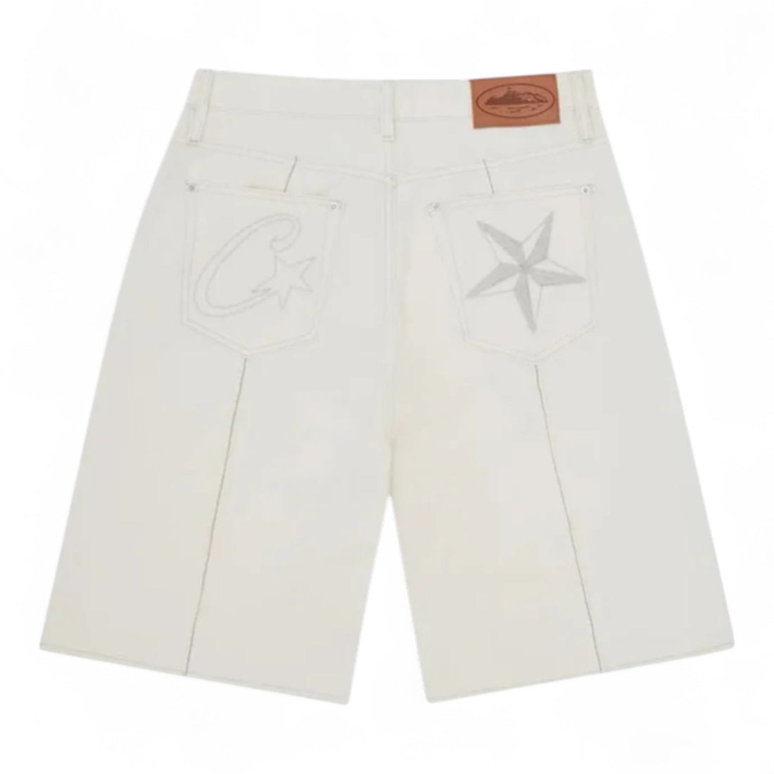Corteiz C-Star Denim Jorts - Natural
