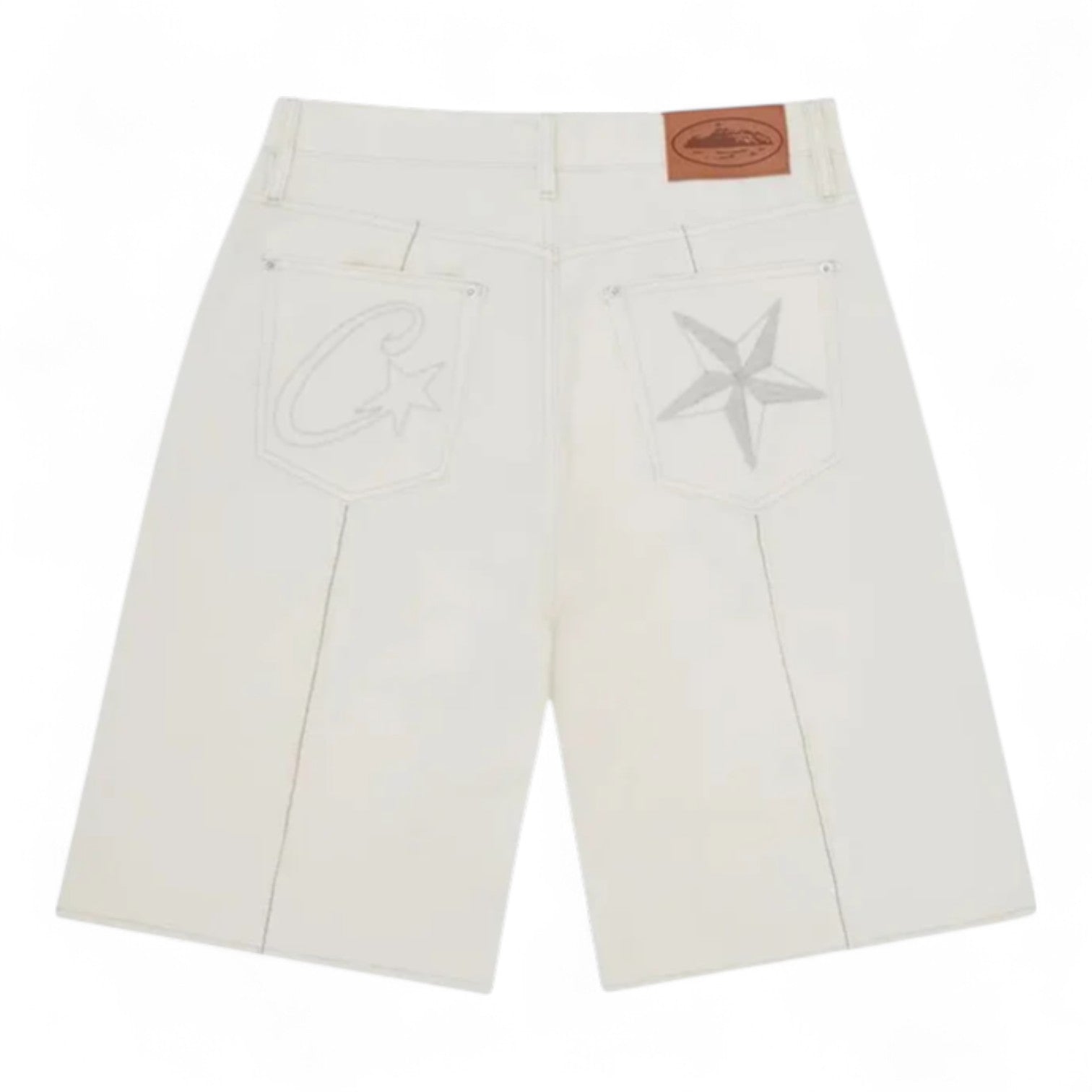 Corteiz C-Star Denim Jorts - Natural