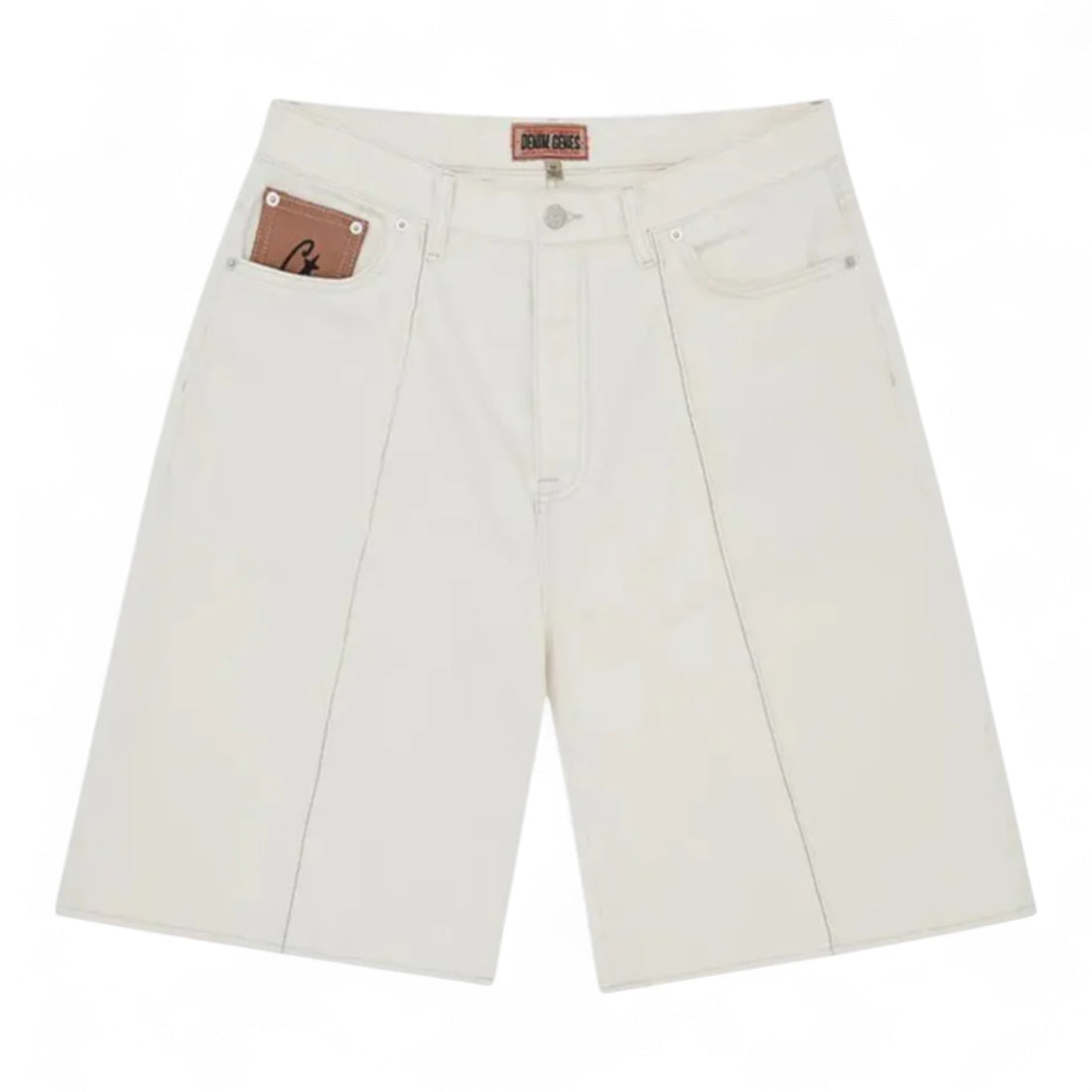 Corteiz C-Star Denim Jorts - Natural