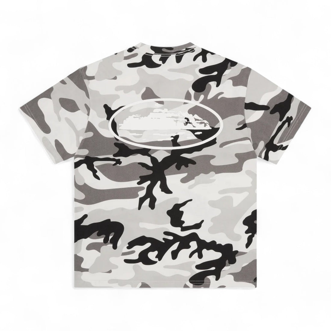 Corteiz Island Puff Print Tee - Arctic Camo