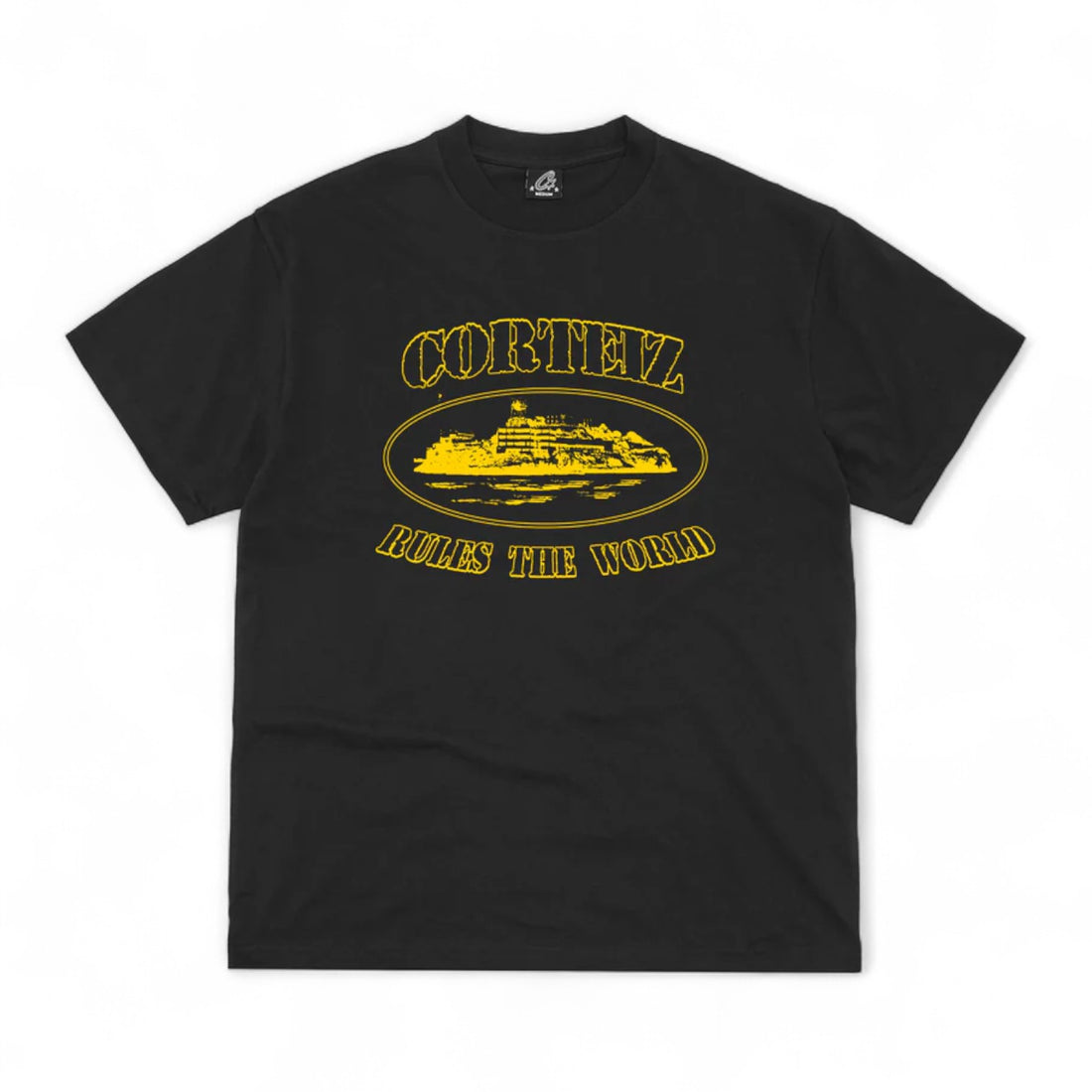 Corteiz OG Alcatraz Tee - Black/Yellow