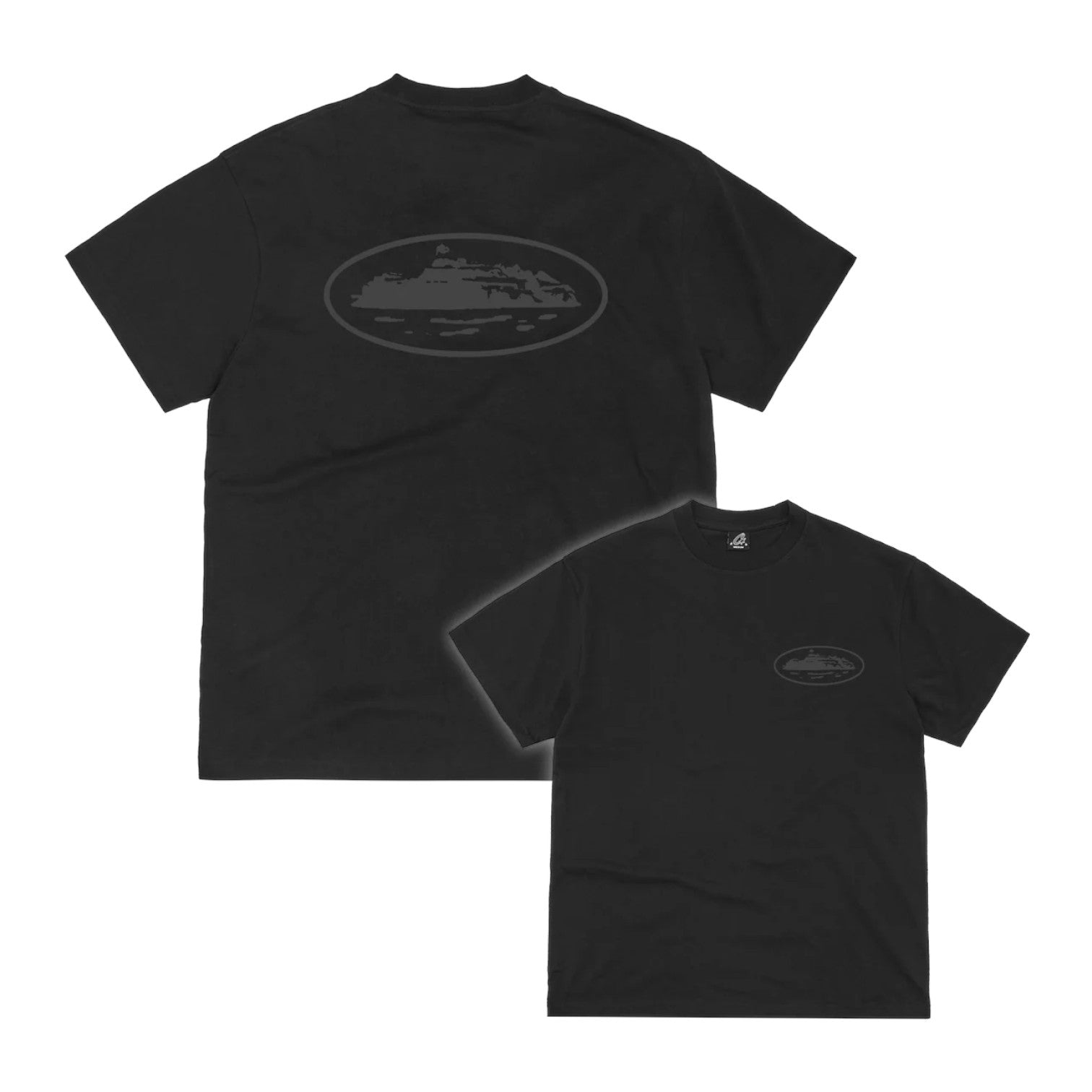 Corteiz OG Island Tee - Reflective Black