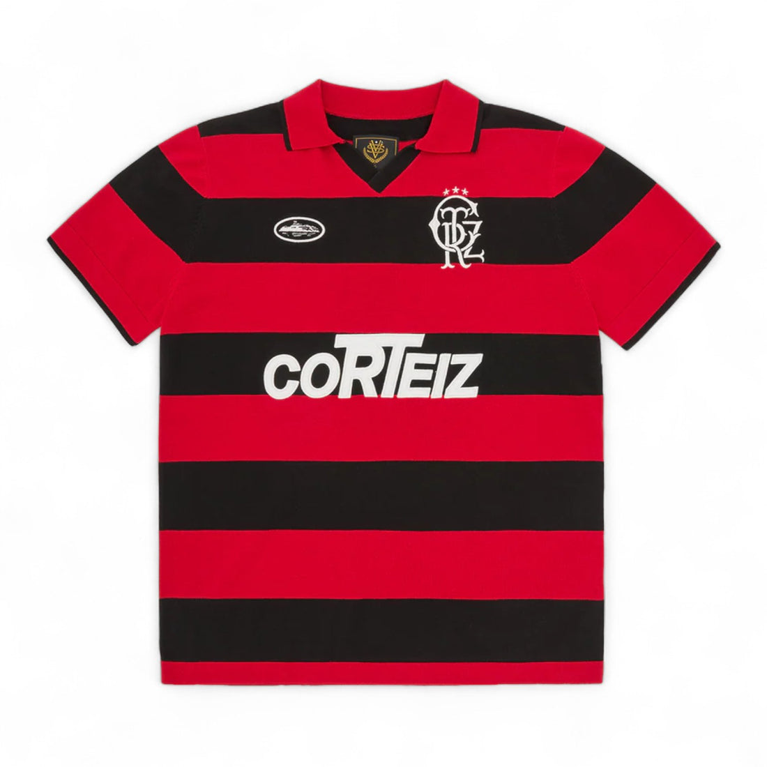 Corteiz Striped Knit Jersey - Red