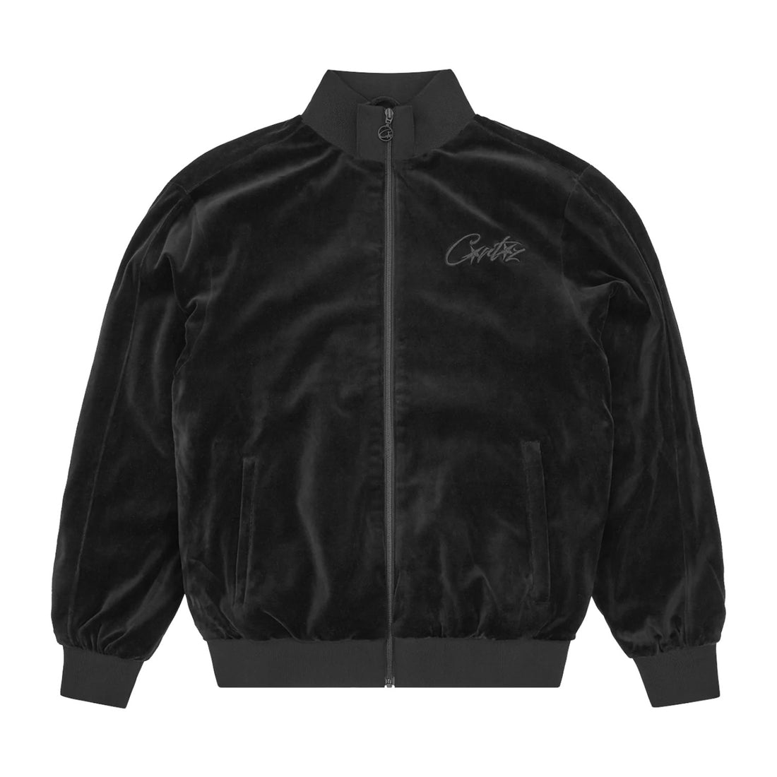 Corteiz VVS Velour Jacket - Triple Black