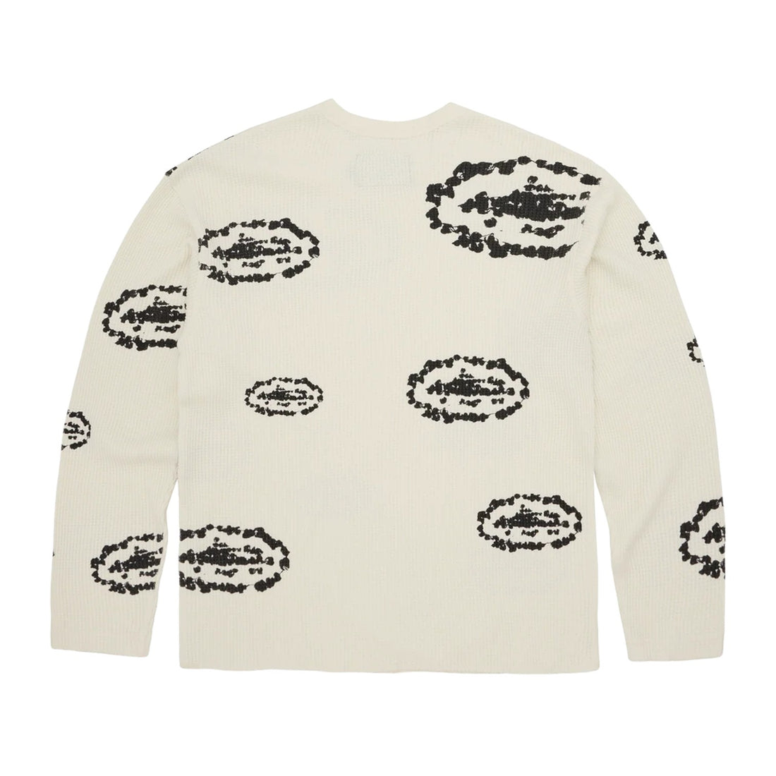 Corteiz x Denim Tears Island Wreath Waffle Thermal - Cream