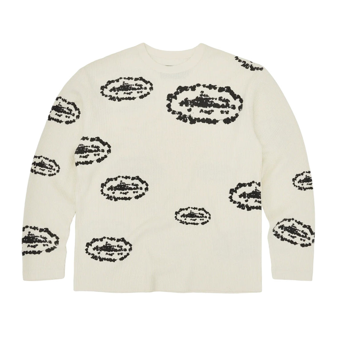 Corteiz x Denim Tears Island Wreath Waffle Thermal - Cream