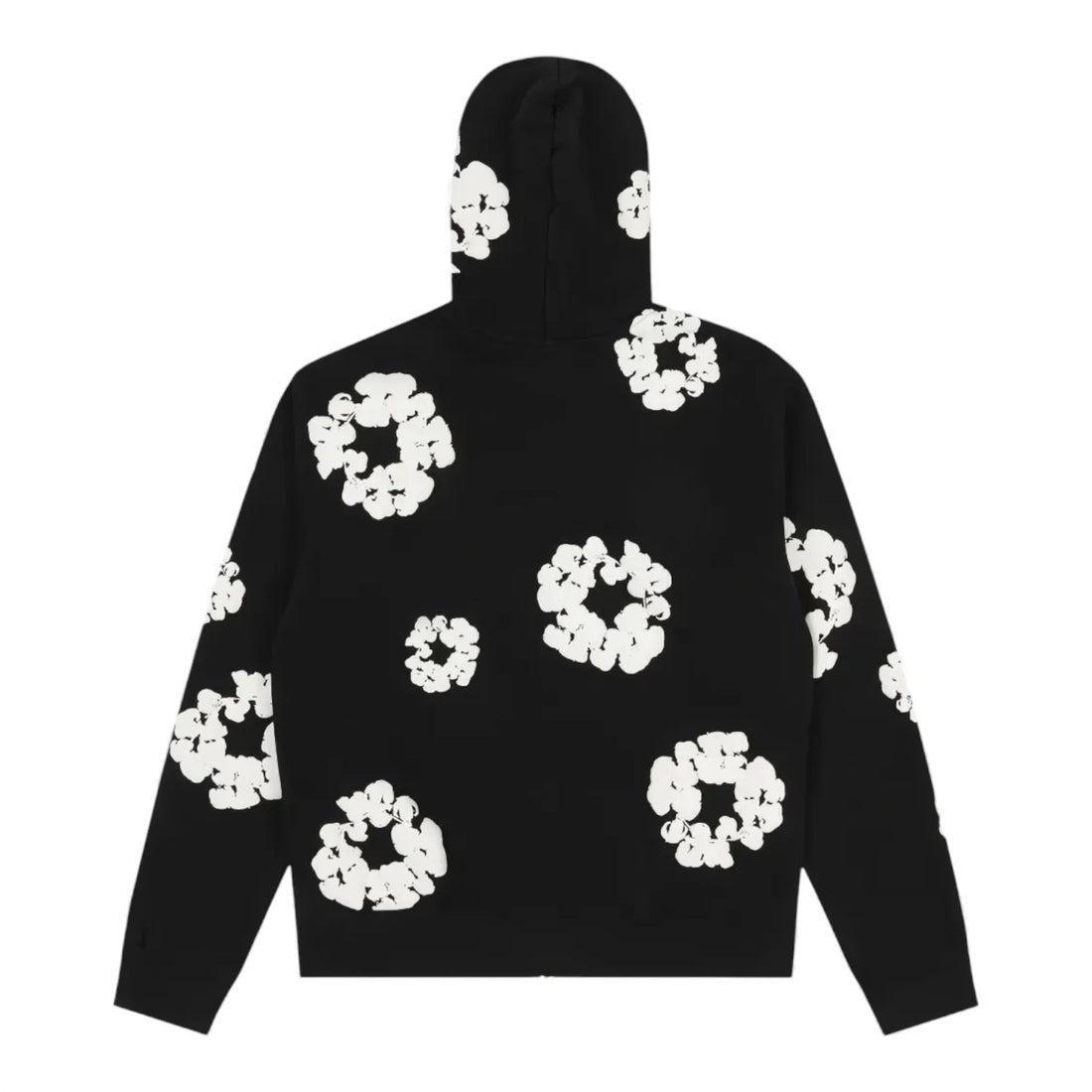 Denim Tears Cotton Wreath Zip Hoodie - Black