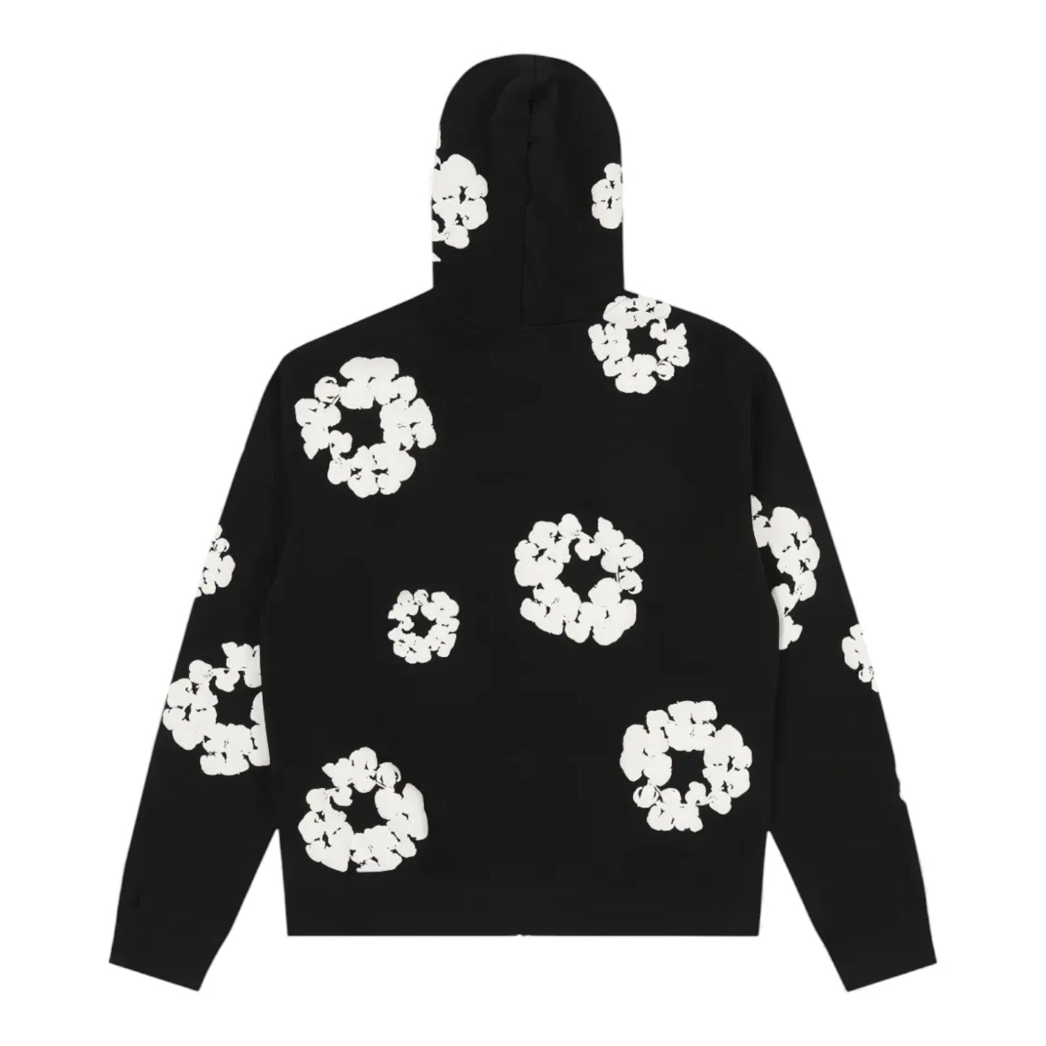 Denim Tears Cotton Wreath Zip Hoodie - Black