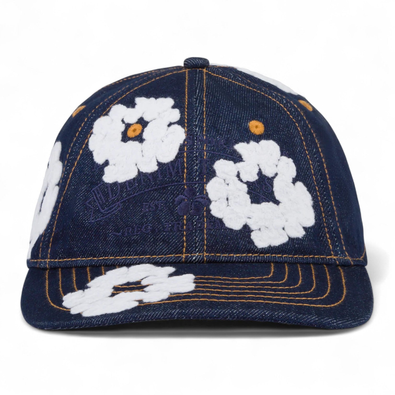 Denim Tears Denim Cotton Wreath Cap Washed Indigo