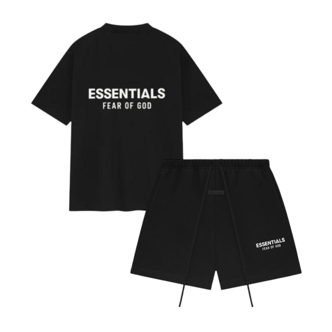 Fear of God Essentials Set T-shirt + Calções - Jet Black