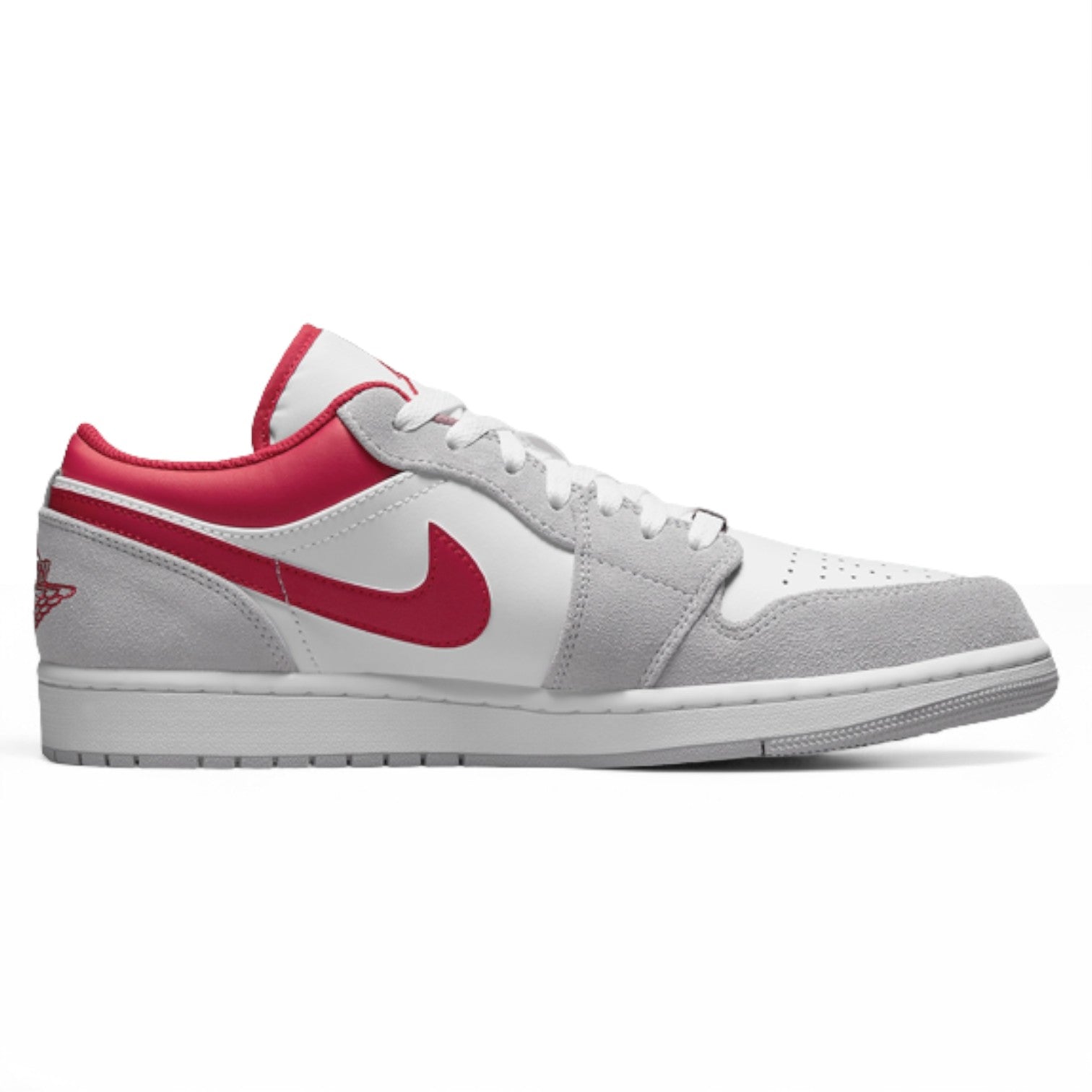 Air Jordan 1 Low 'Light Smoke Grey Gym Red'