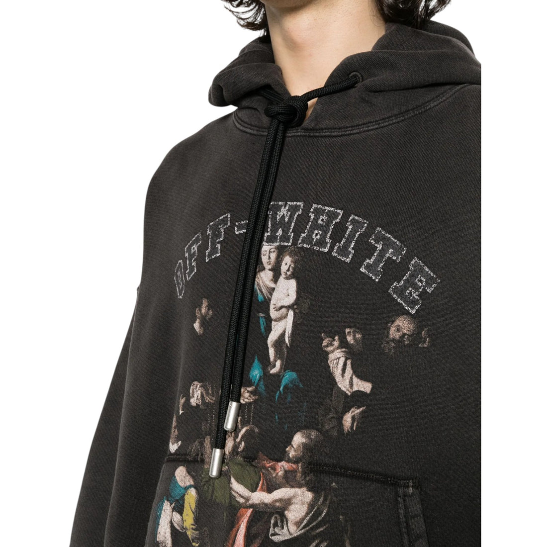 Off-White Mary Skate Cotton Hoodie 'Black'