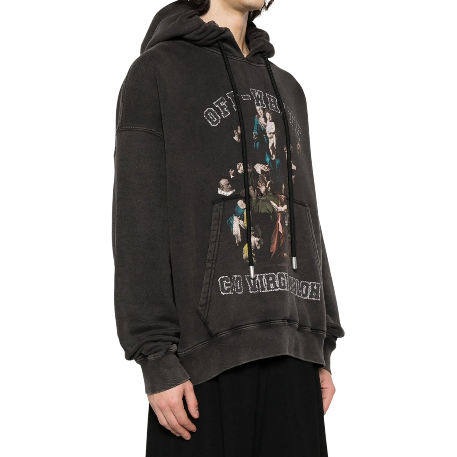 Off-White Mary Skate Cotton Hoodie 'Black'