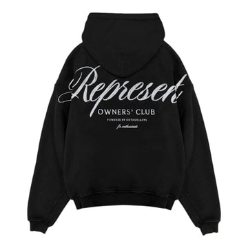 Represent Owners Club Script Hoodie 'Black'