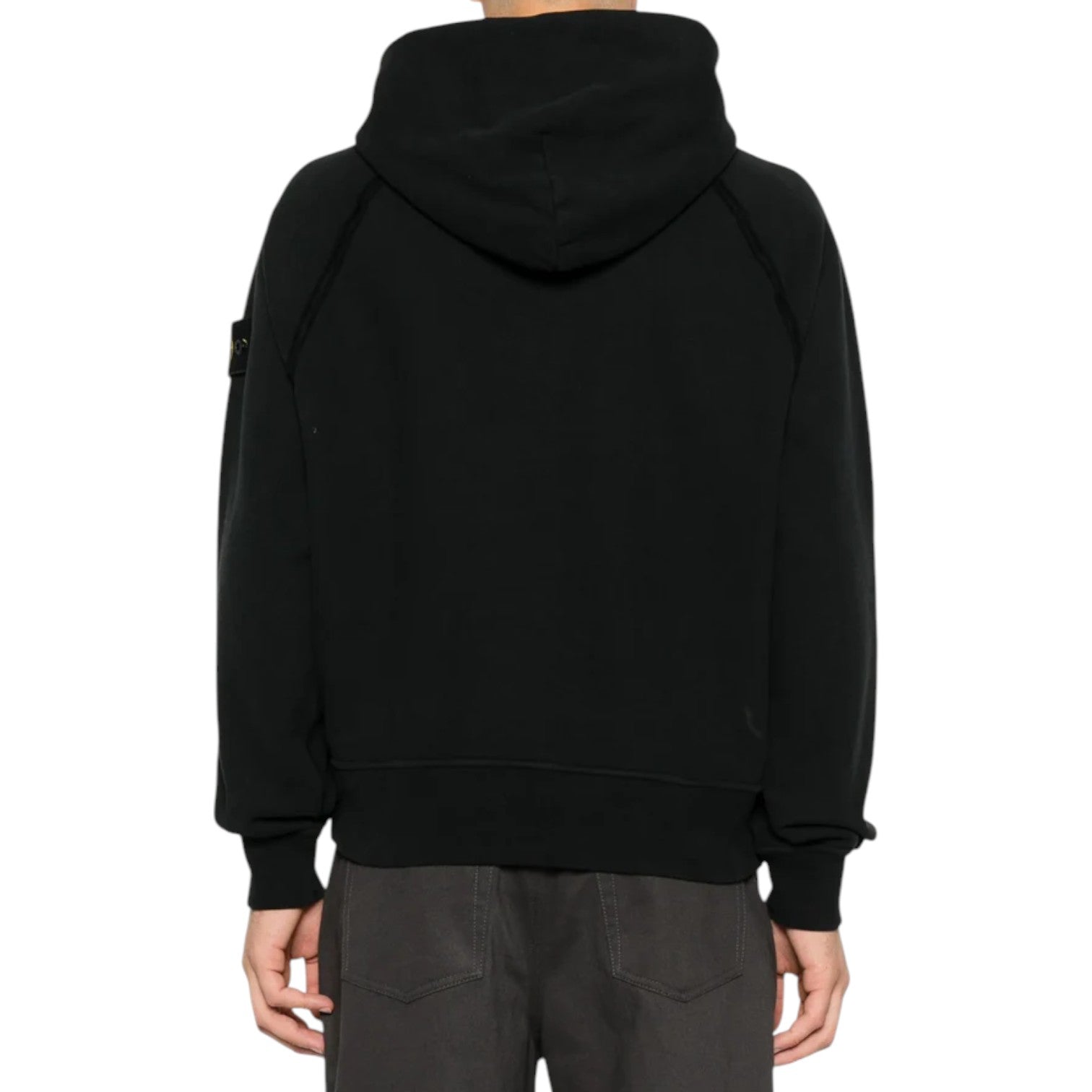 Stone Island Cotton Hoodie - Black