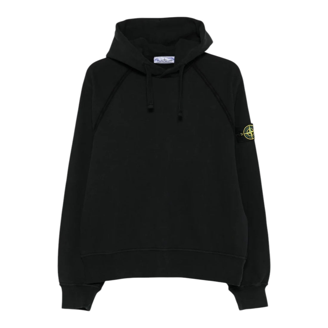 Stone Island Cotton Hoodie - Black