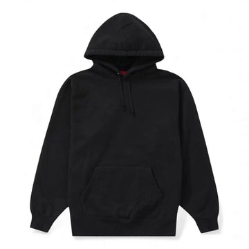 Supreme Satin Applique Hooded Sweatshirt - Black