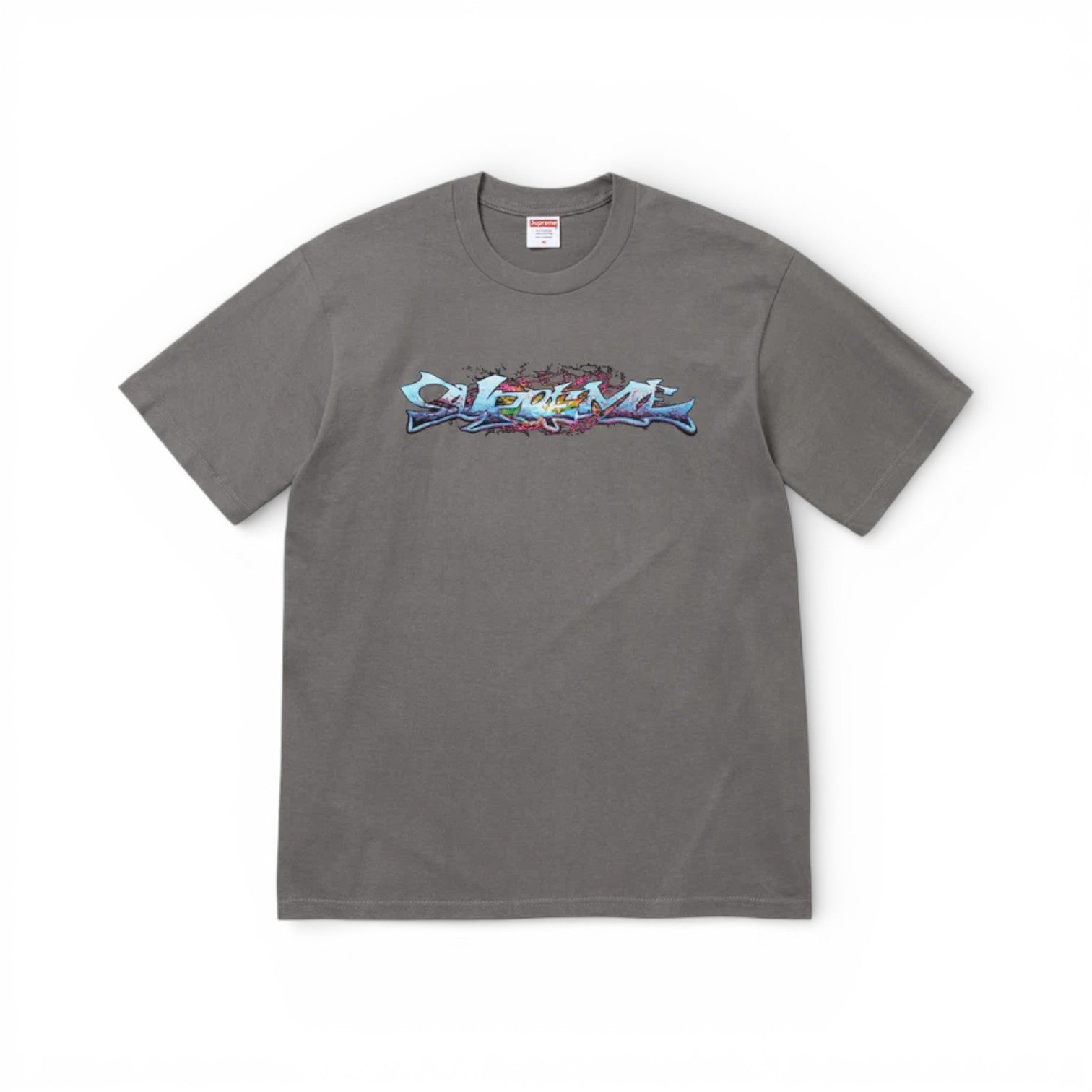 Supreme Tag Tee Charcoal