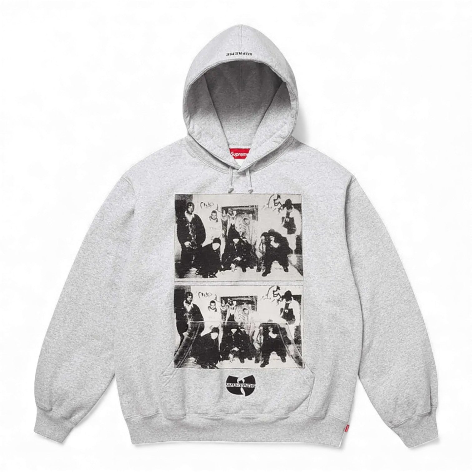 Supreme Wu-Tang Clan Hooded Sweatshirt - Heather Grey
