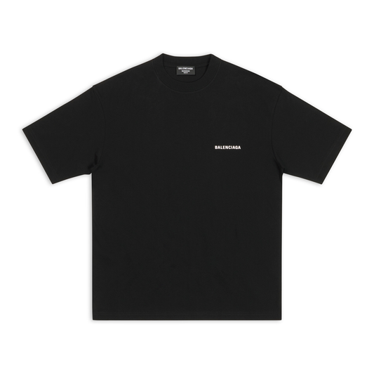 Balenciaga Logo T-Shirt Medium Fit Black