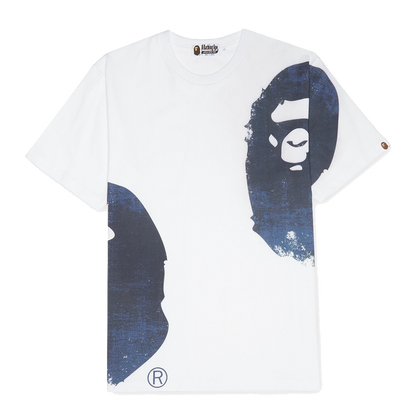 BAPE Overprinted Multi Ape Head Tee White