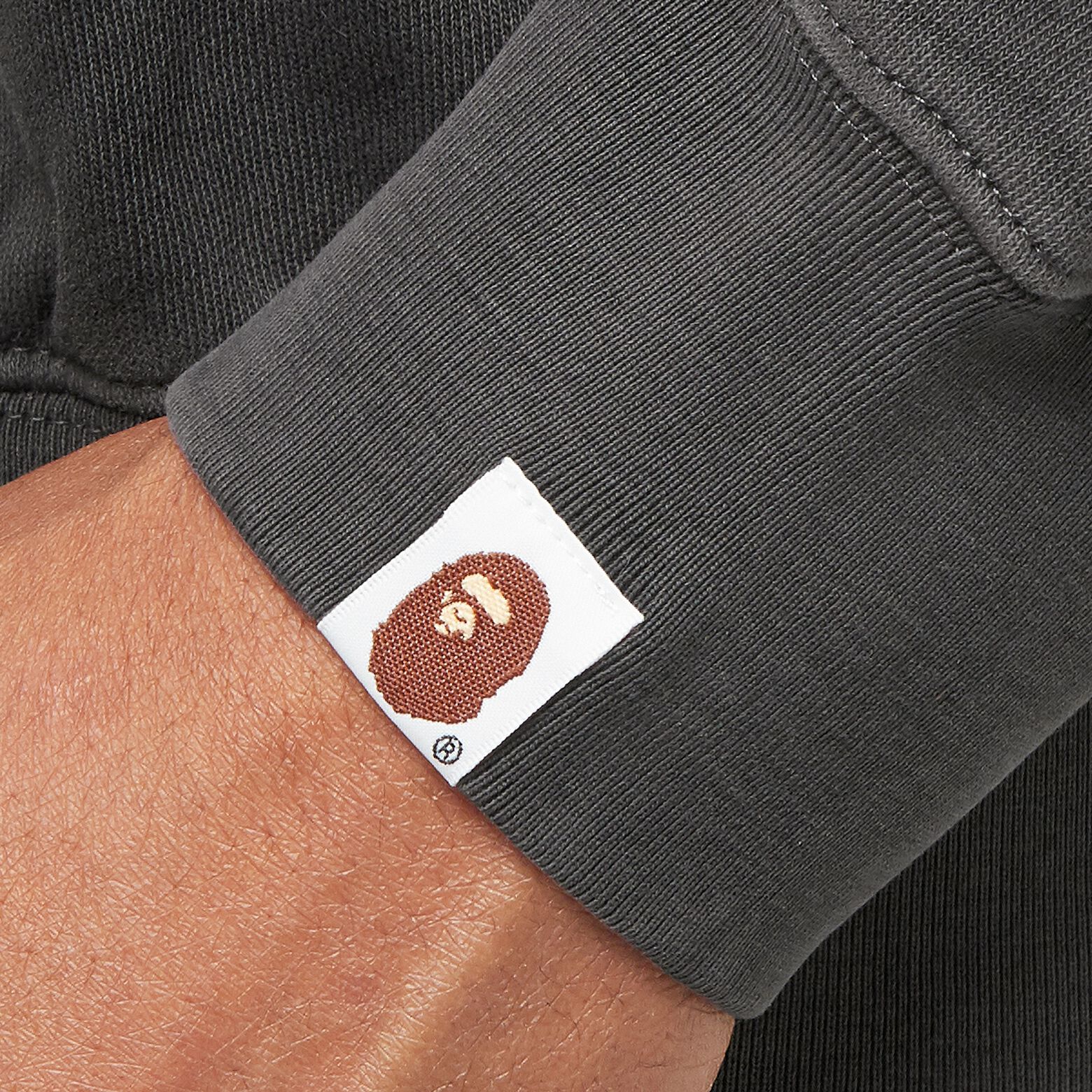 A Bathing Ape Spray Ape Head Garmint Dyed Crewneck