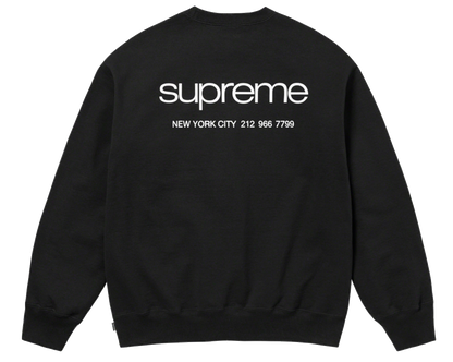 Supreme NYC Crewneck Black