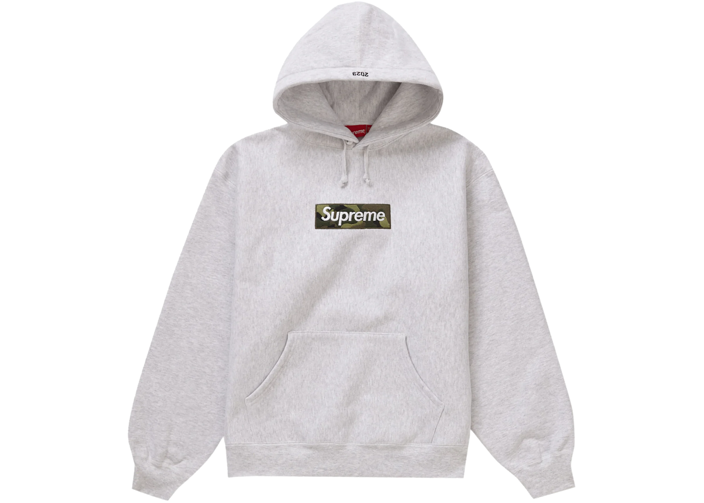 Supreme Box Logo Hooded Sweatshirt (FW23) Ash Grey