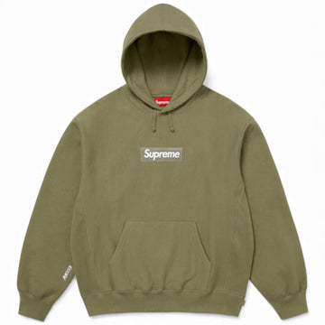 Supreme Box Logo Hooded Sweatshirt - Light Olive (FW25)