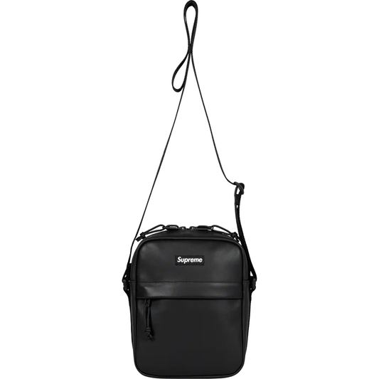 Leather Shoulder Bag Supreme (Black)