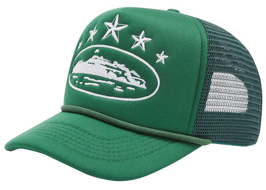 Corteiz 5 Starz Alcatraz Trucker Hat (Green)