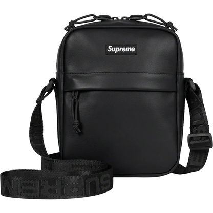 Leather Shoulder Bag Supreme (Black)