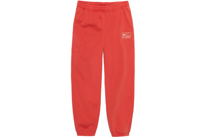 Stussy x Nike Pigment Dyed Fleece Sweatpants Habanero Red