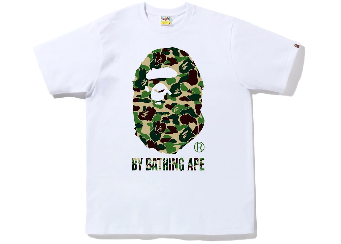 BAPE ABC Camo By Bathing Ape Tee White/Green