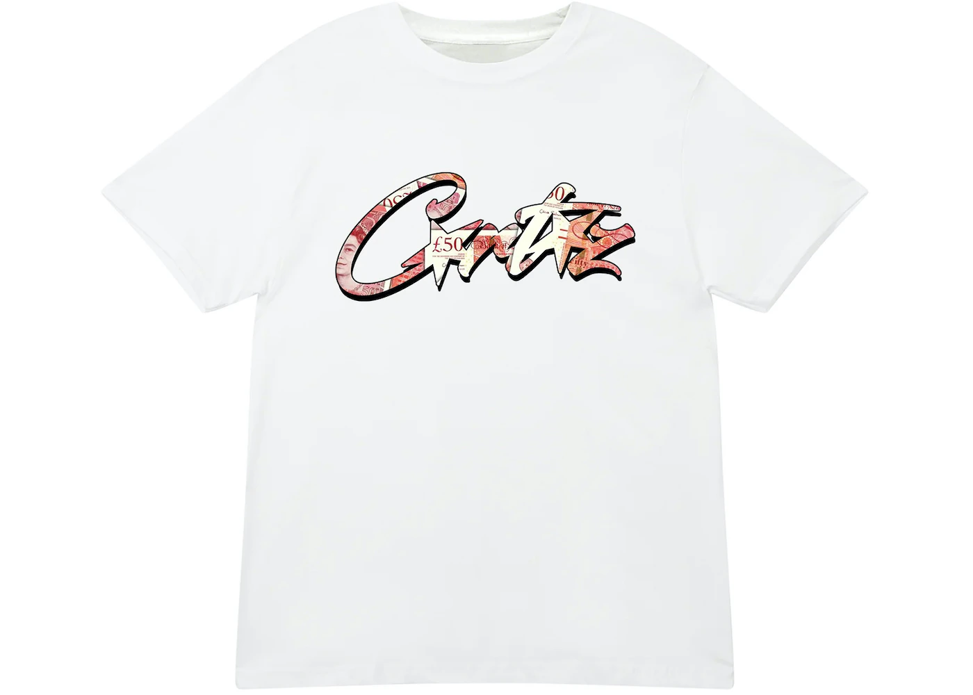 Corteiz Money On My Mind Tee White