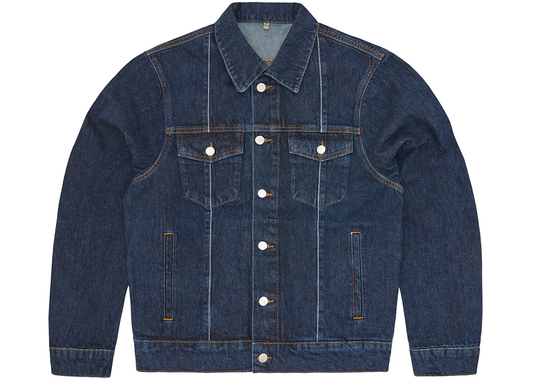 Corteiz C-Star Stitch-Down Denim Jacket Dark Wash