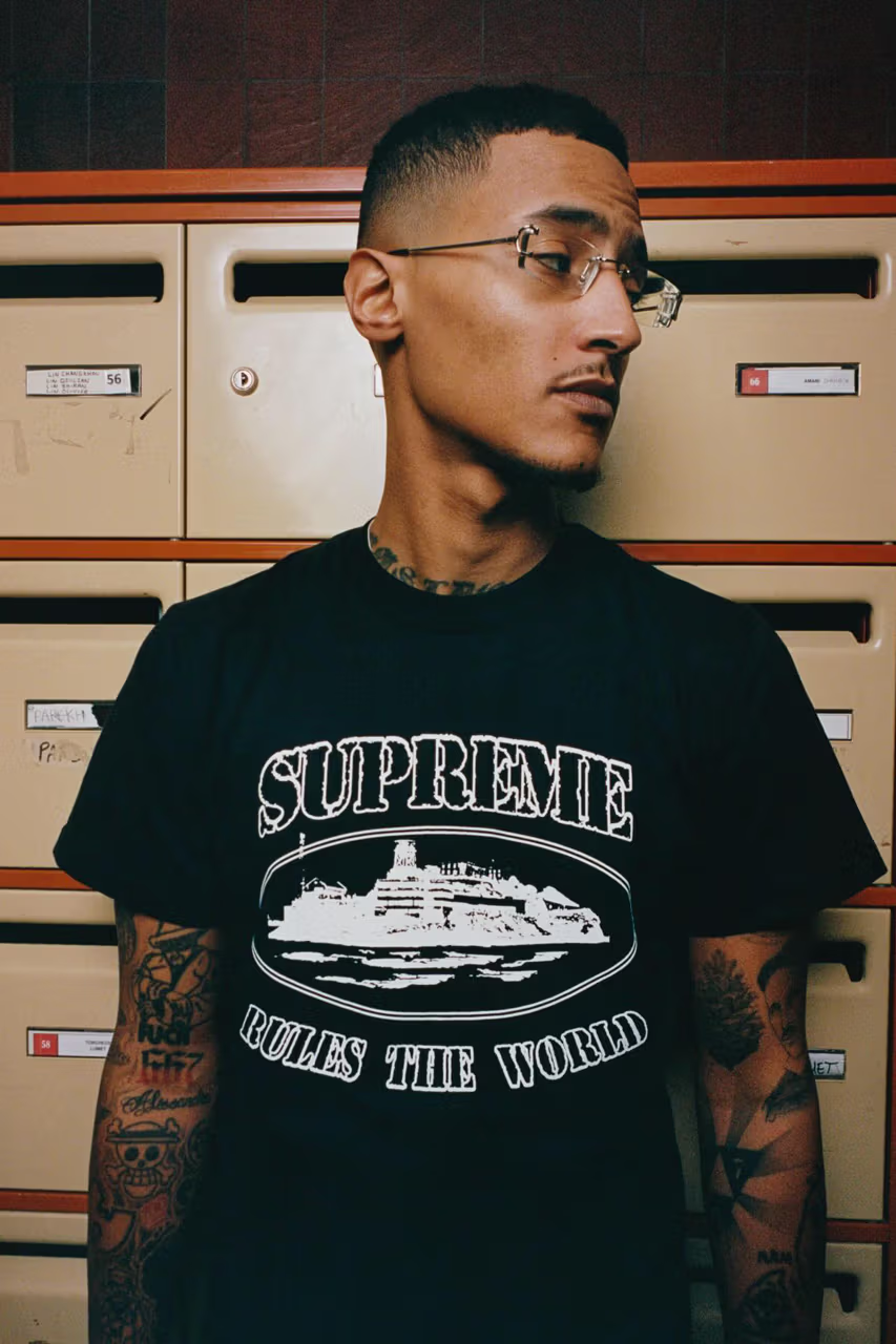 Supreme Corteiz Rules The World Tee Black