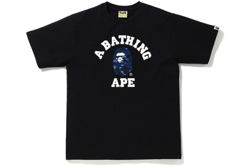 BAPE Color Camo College Tee Black/Navy