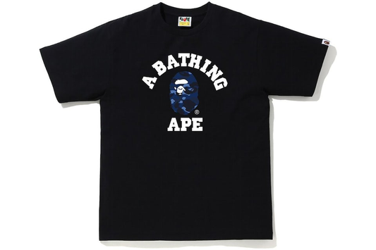 BAPE Color Camo College Tee Black/Navy