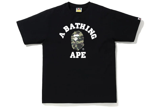 BAPE Color Camo College Tee Black/Green