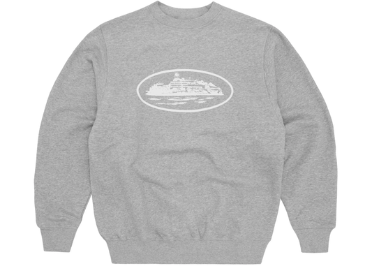 Corteiz OG Alcatraz Crewneck Heather Grey