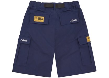 Corteiz Alcatraz Cargo Shorts Navy