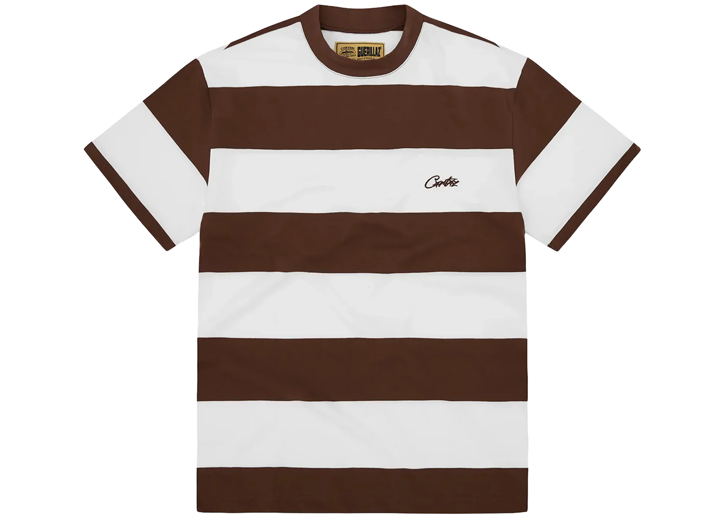 Corteiz Striped T-Shirt Brown