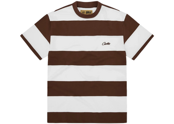 Corteiz Striped T-Shirt Brown